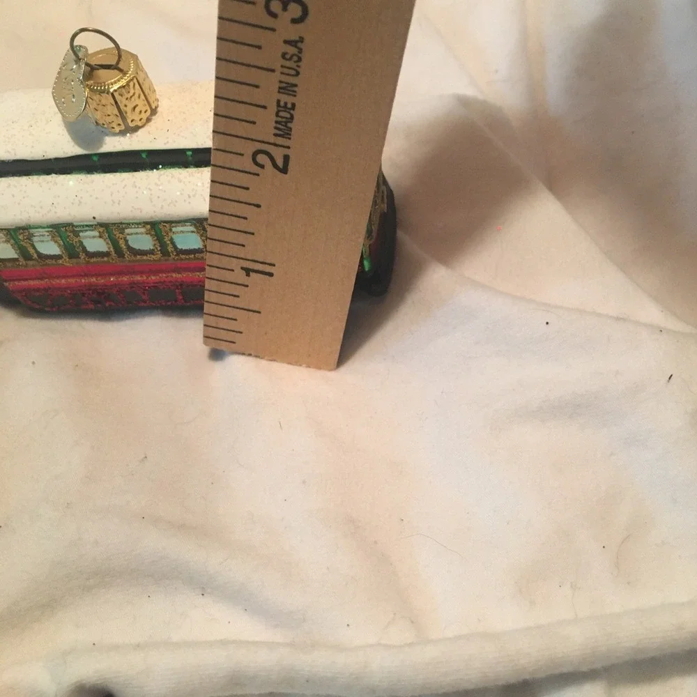 Christmas Ornament 2007 Old World‎ Christmas Cable Car with Box EUC